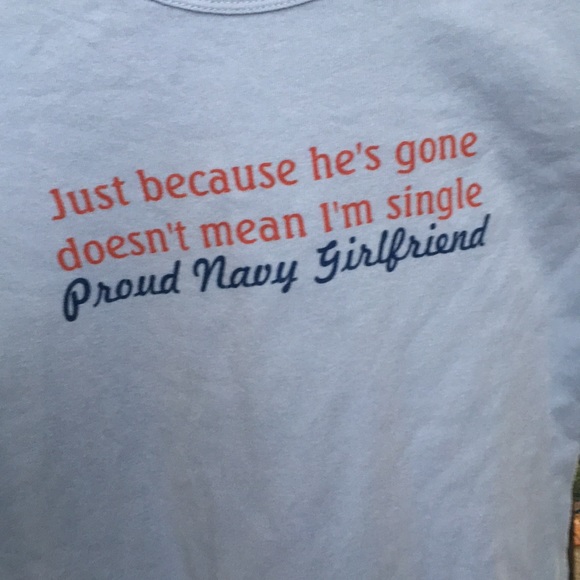 Navy Girlfriend T-Shirt - Picture 2 of 5